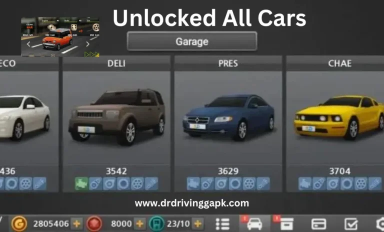 Unlocked all cars in dr driving mod apk (2)