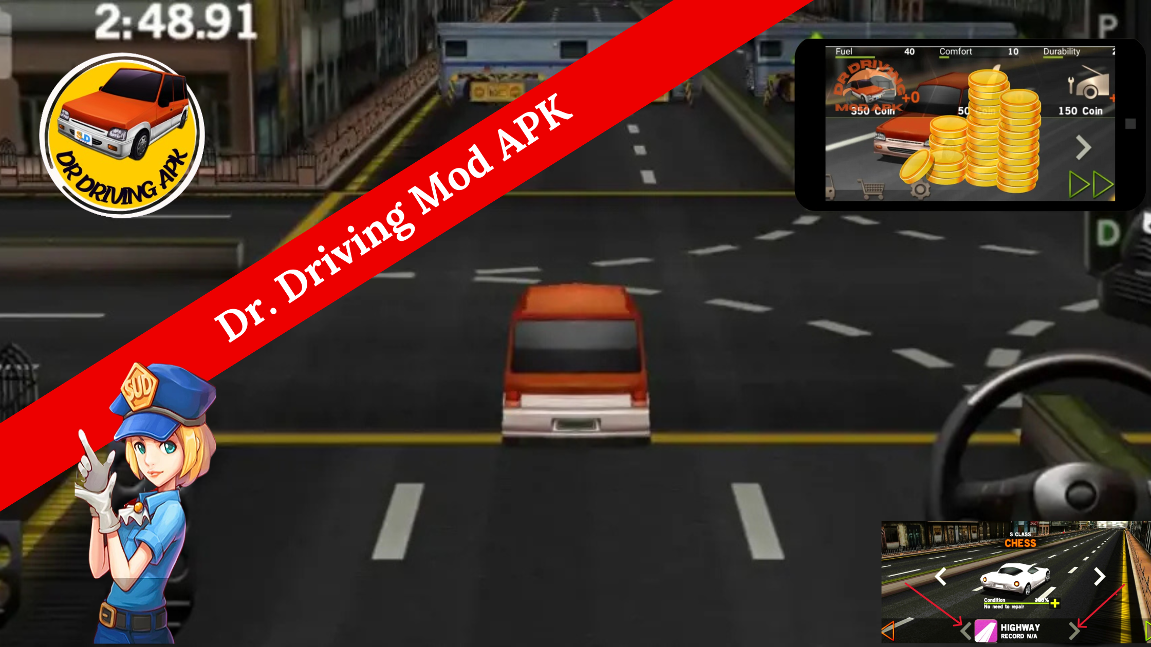 Dr. Driving Mod APK experience